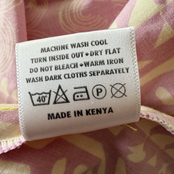 NWOT Anthropologie Kahindo Strapless Ruffled Pink & Yellow Maxi Dress Size Large - Picture 12 of 12